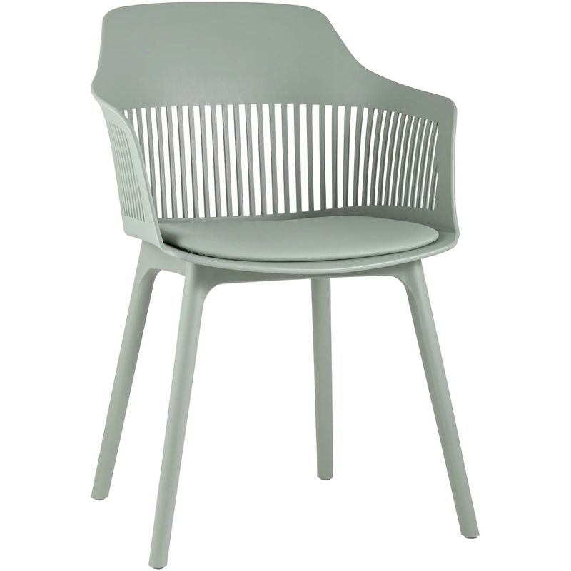 Стул Crocus Chair Серо-Зеленый цвет Подушка эко-кожа Античный зеленый Стул Crocus Chair Серо-Зеленый цвет Подушка эко-кожа Античный зеленый в Костроме | Loft Concept