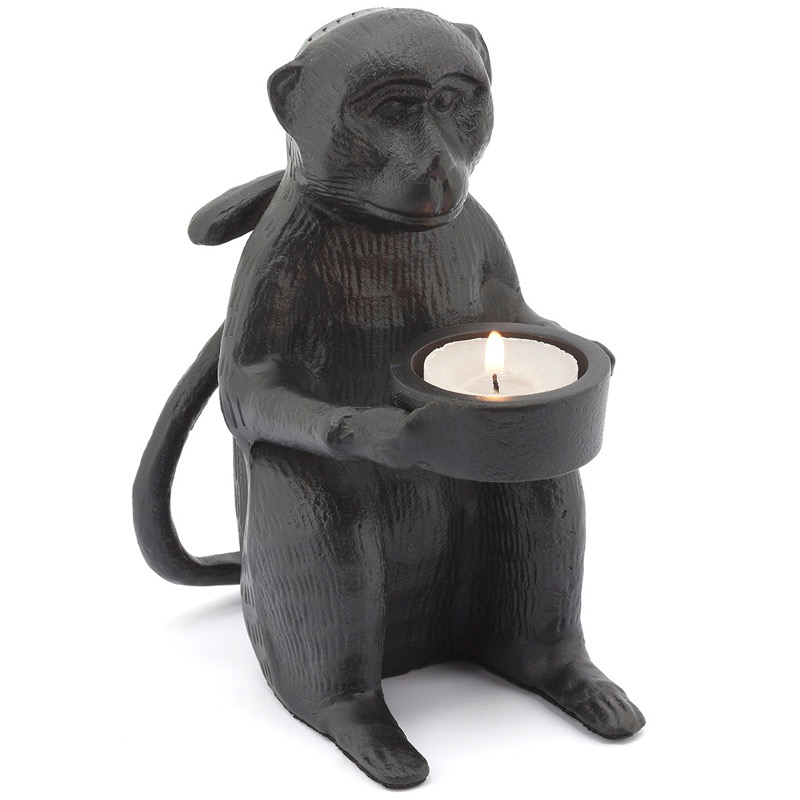 Подсвечник CANDLEHOLDER MONKEY ALLU Черный Подсвечник CANDLEHOLDER MONKEY ALLU Черный в Костроме | Loft Concept