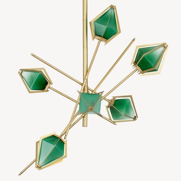 Люстра HARLOW Small Chandelier Gabriel Scott Латунь Люстра HARLOW Small Chandelier Gabriel Scott Латунь в Костроме | Loft Concept