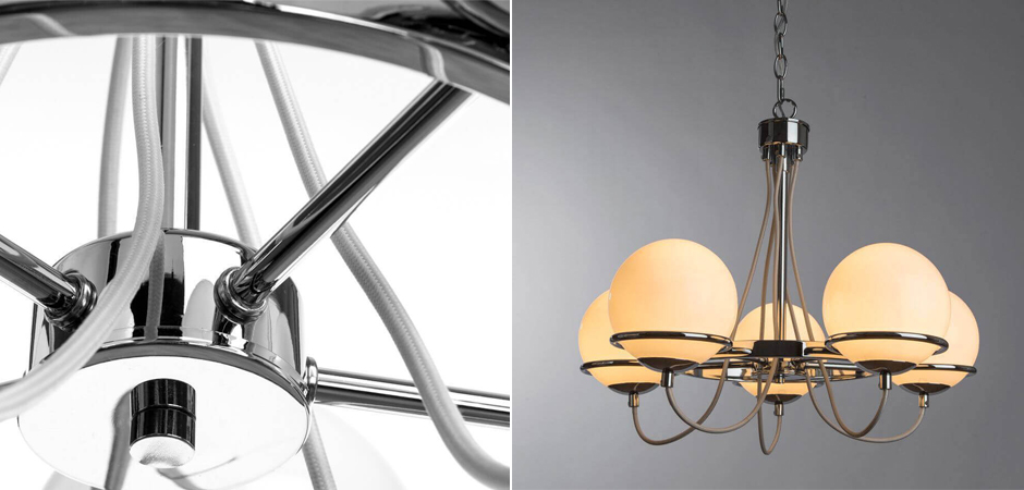 Люстра Melissa Chandelier Chromium 5 Люстра Melissa Chandelier Chromium 5 - Loft-Concept в Костроме