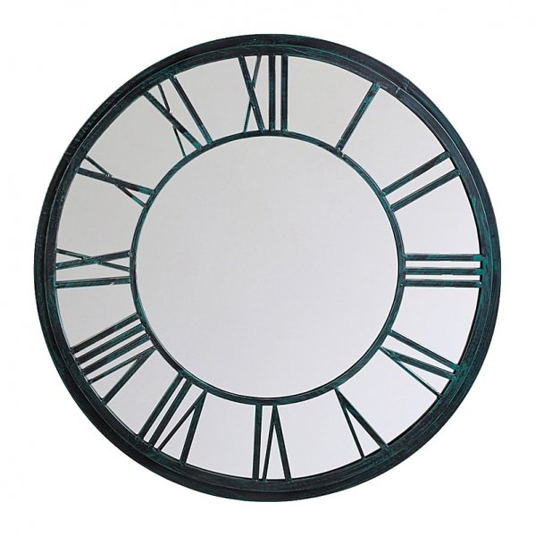 Зеркало настенное Clock Black Antick Черный Зеркало настенное Clock Black Antick Черный в Костроме | Loft Concept