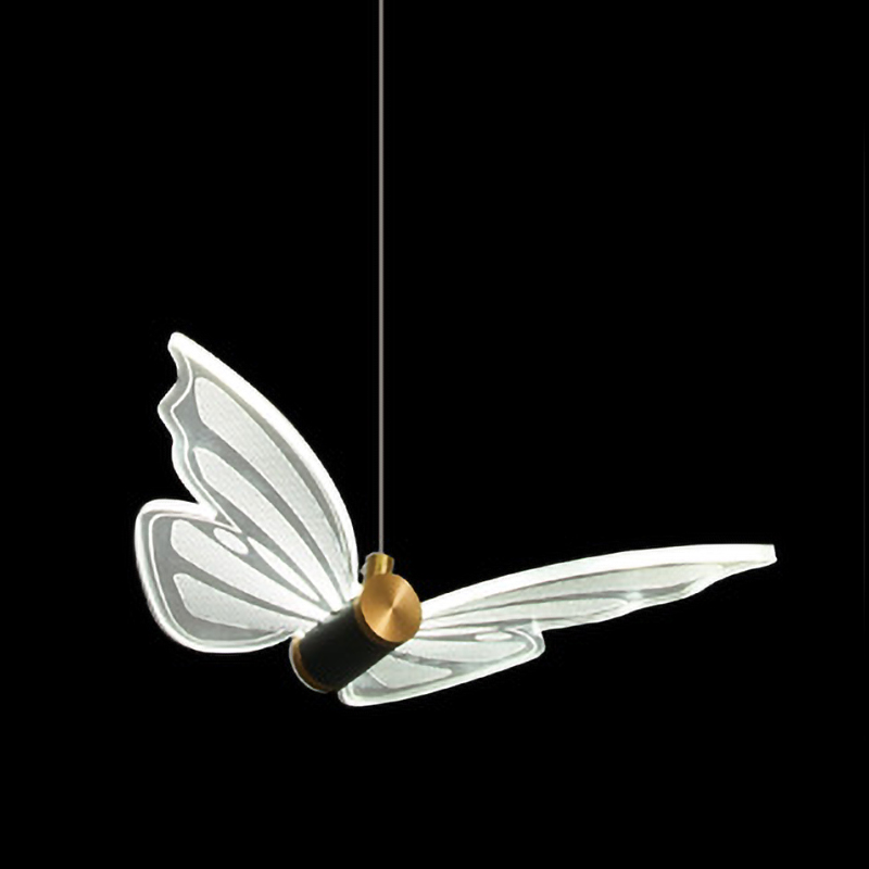 Люстра Glass butterfly chandelier B Глянцевое золото Прозрачный Черный Люстра Glass butterfly chandelier B Глянцевое золото Прозрачный Черный в Костроме | Loft Concept