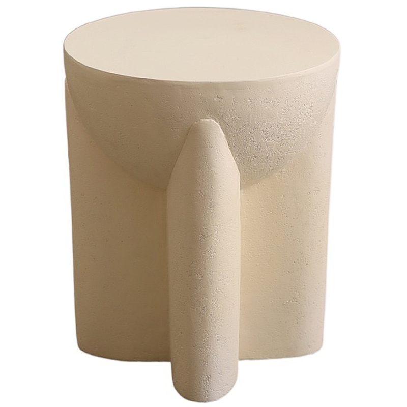 Приставной стол Lava Stone Side Table Полимер Бежевый Приставной стол Lava Stone Side Table Полимер Бежевый в Костроме | Loft Concept
