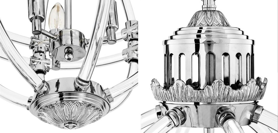 Люстра Eichholtz Chandelier Impero Silver Люстра Eichholtz Chandelier Impero Silver - Loft-Concept в Костроме