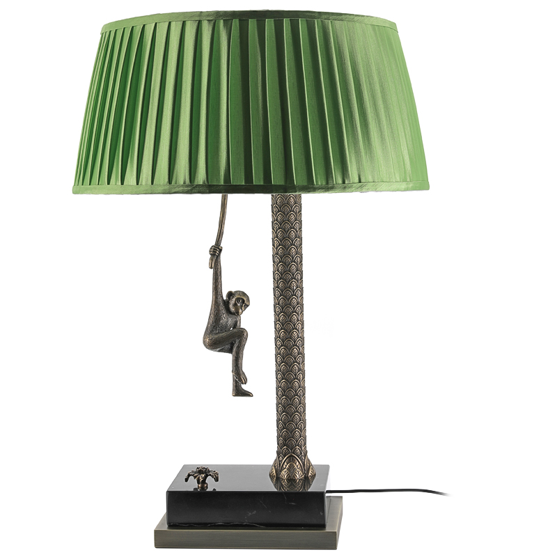 Настольная лампа Джунгли Table Lamp Jungle Green Латунь Античная полированная Черный Мрамор Nero Зеленый Настольная лампа Джунгли Table Lamp Jungle Green Латунь Античная полированная Черный Мрамор Nero Зеленый в Костроме | Loft Concept