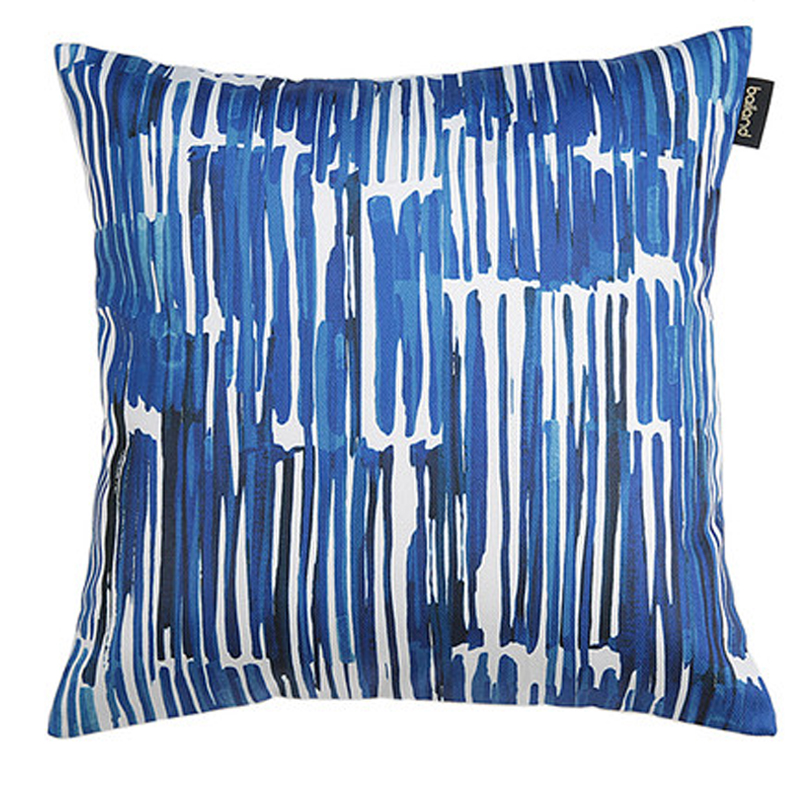 Подушка Pillow Indigo blue Синий Белый в Костроме | Loft Concept 