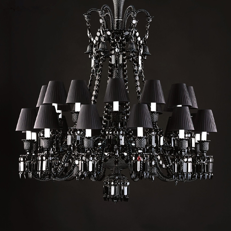Люстра BACCARAT ZENITH NOIR Chandelier Черный Люстра BACCARAT ZENITH NOIR Chandelier Черный в Костроме | Loft Concept