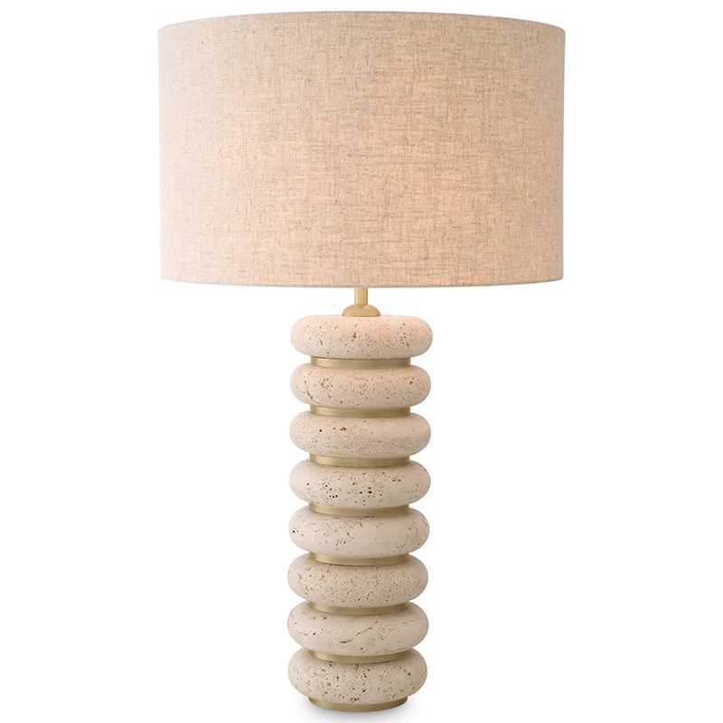Настольная лампа Eichholtz Table Lamp Baron Бежевый Бежево-серый Латунь Настольная лампа Eichholtz Table Lamp Baron Бежевый Бежево-серый Латунь в Костроме | Loft Concept