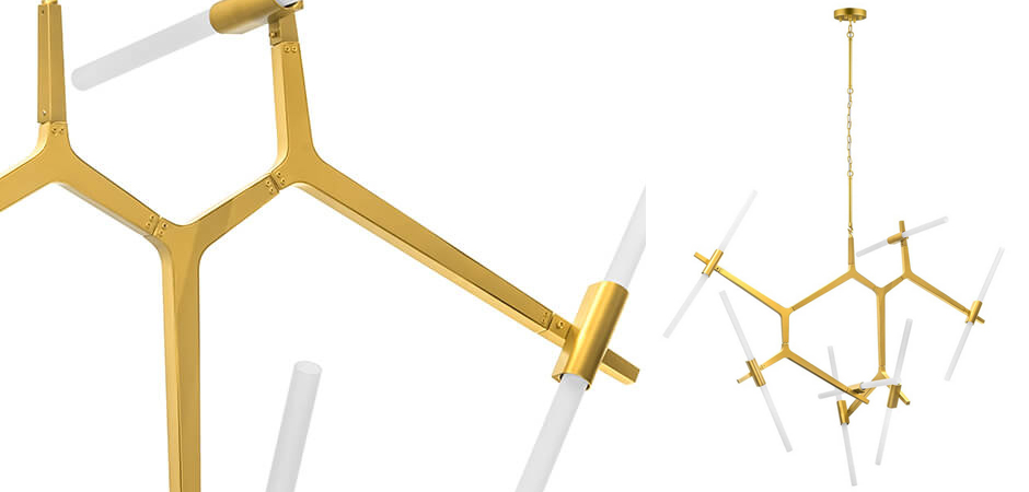Люстра Agnes Chandelier Gold 14 Люстра Agnes Chandelier Gold 14 - Loft-Concept в Костроме