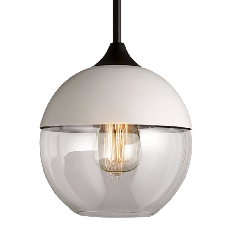 Подвесной светильник Hanglamp zwart glas White III Белый Прозрачное Стекло Подвесной светильник Hanglamp zwart glas White III Белый Прозрачное Стекло в Костроме | Loft Concept