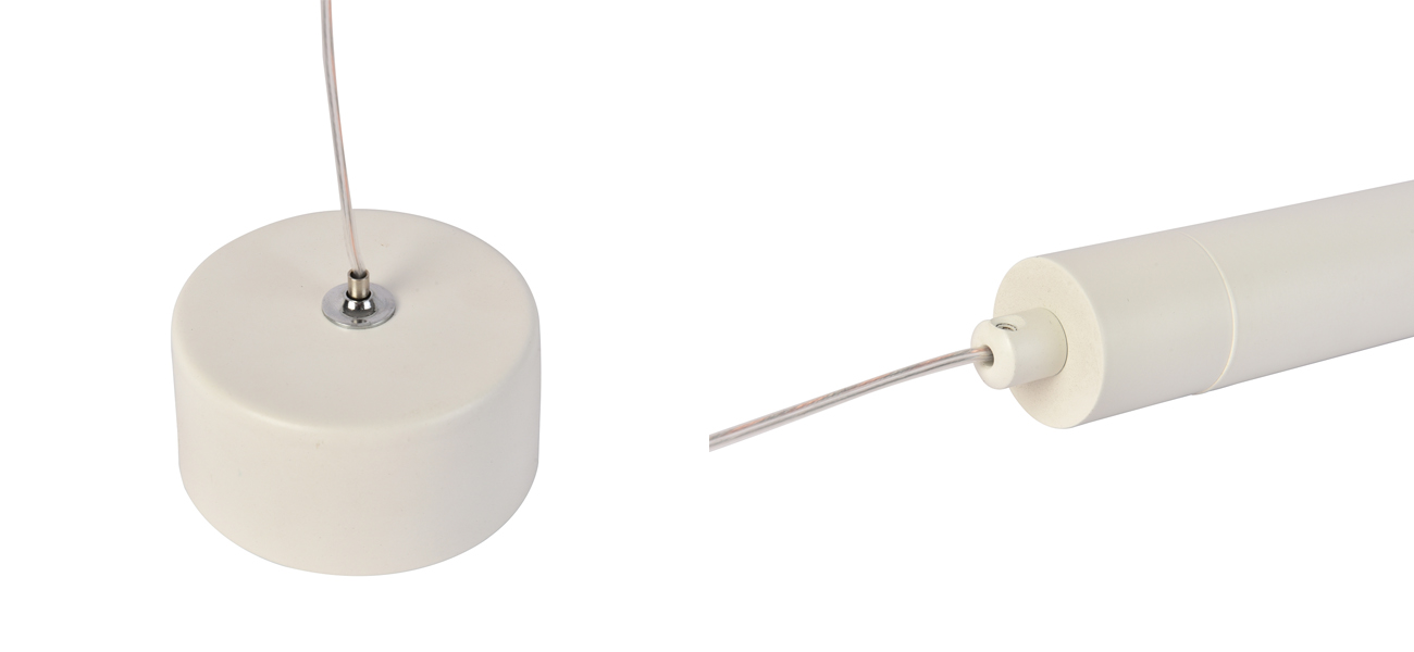 Белый подвесной светильник TRUMPET TUBE - фото №1