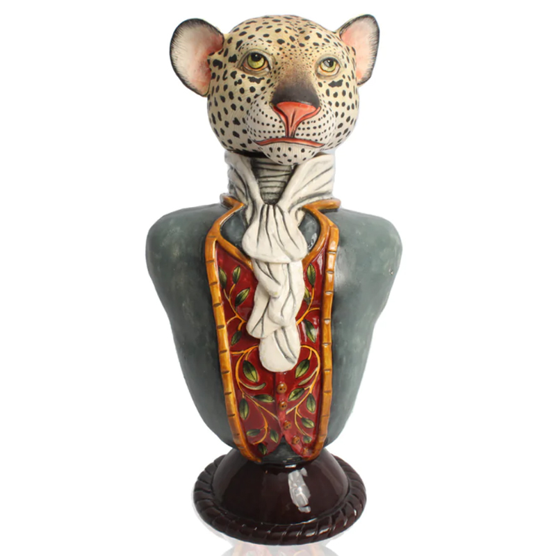 Статуэтка Leopard Figure Tureen Серый в Костроме | Loft Concept 