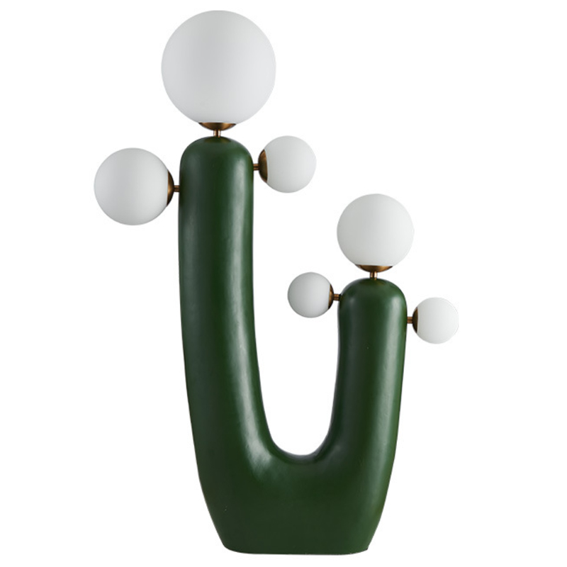Торшер Oo Flor Lamp Green Белое матовое стекло Зеленый Торшер Oo Flor Lamp Green Белое матовое стекло Зеленый в Костроме | Loft Concept
