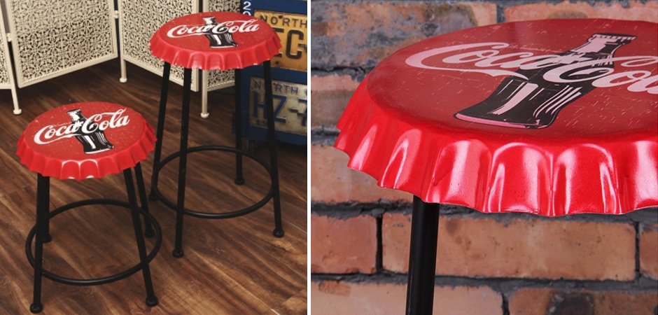 Стул Bottle Cap Coca & Cola Стул Bottle Cap Coca & Cola - Loft-Concept в Костроме