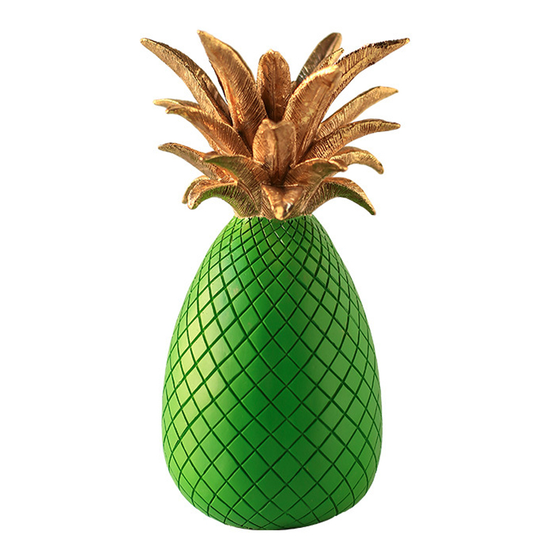 Статуэтка Gold and Green Pineapple Зеленый Золотой Статуэтка Gold and Green Pineapple Зеленый Золотой в Костроме | Loft Concept