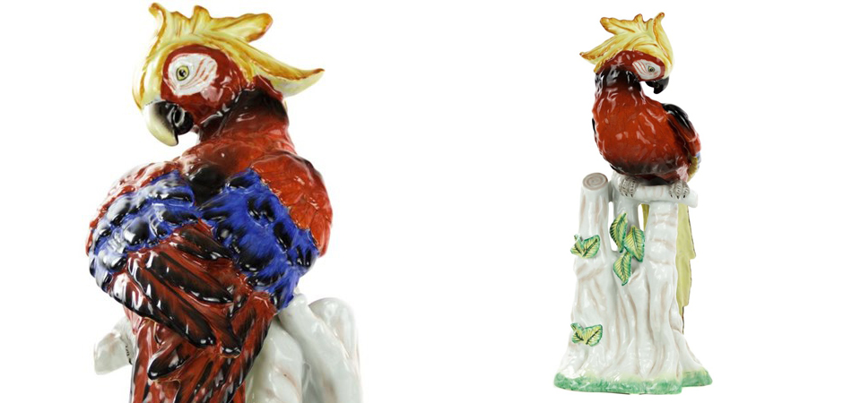 Статуэтка Porcelain Red Parrot Статуэтка Porcelain Red Parrot - Loft-Concept в Костроме