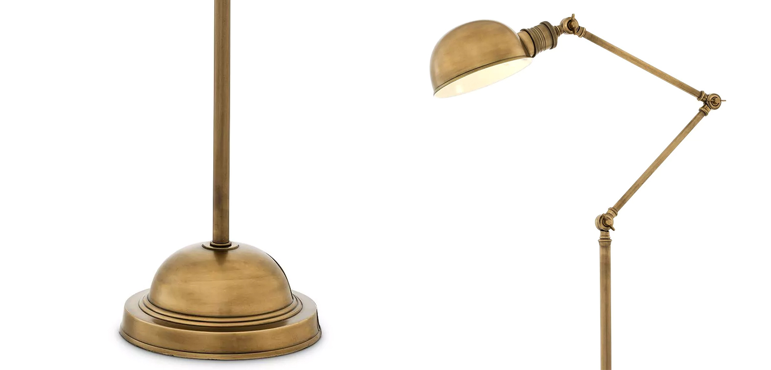 Торшер Eichholtz Floor Lamp Soho Brass - фото