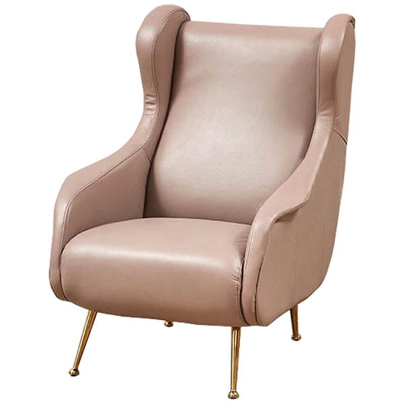Кресло Gastone Chair Дымчатая Роза Золотой Кресло Gastone Chair Дымчатая Роза Золотой в Костроме | Loft Concept
