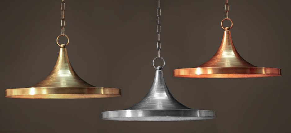 Подвесной светильник Copper Pendant Lamp Beat Light Wide Подвесной светильник Copper Pendant Lamp Beat Light Wide - Loft-Concept в Костроме