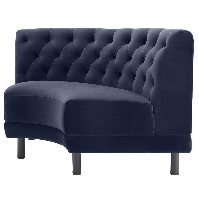 Диван Eichholtz Sofa Rochdale II Сапфирово-синий Черный Диван Eichholtz Sofa Rochdale II Сапфирово-синий Черный в Костроме | Loft Concept