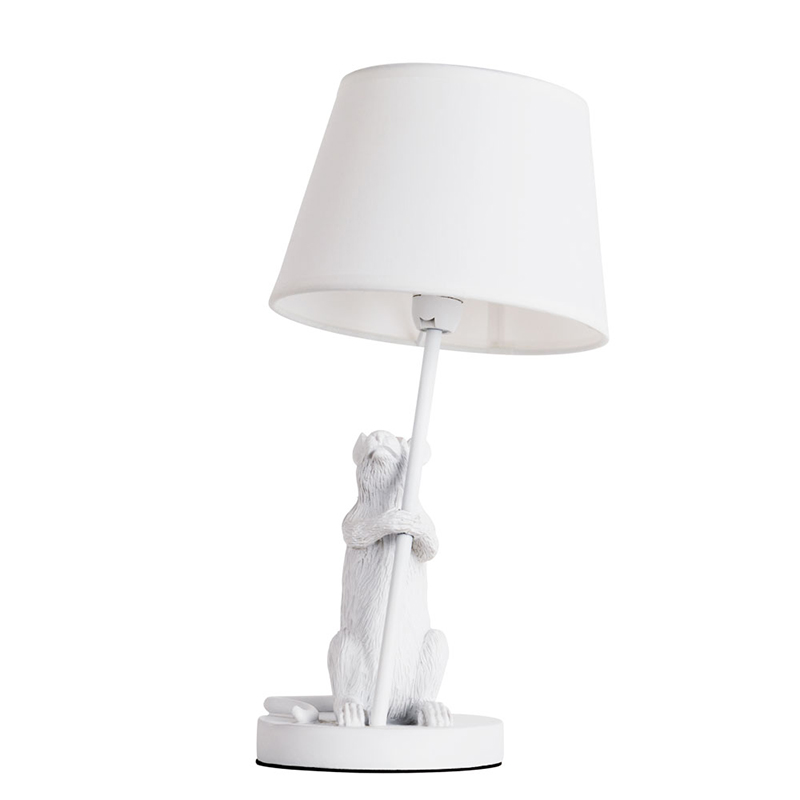 Настольная лампа White Mouse holding a lamp Белый Настольная лампа White Mouse holding a lamp Белый в Костроме | Loft Concept