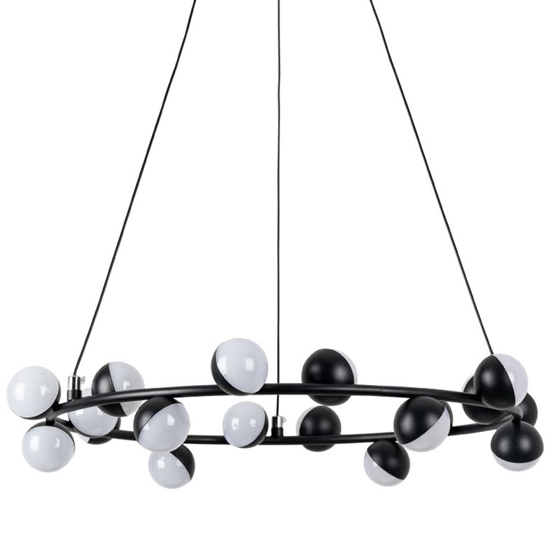 Люстра Vilelme Chandelier black 50 Черный Люстра Vilelme Chandelier black 50 Черный в Костроме | Loft Concept