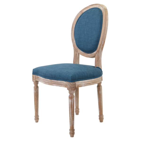 Стул French chairs Provence Indigo Chair Голубой пастельный Бежевый в Костроме | Loft Concept 