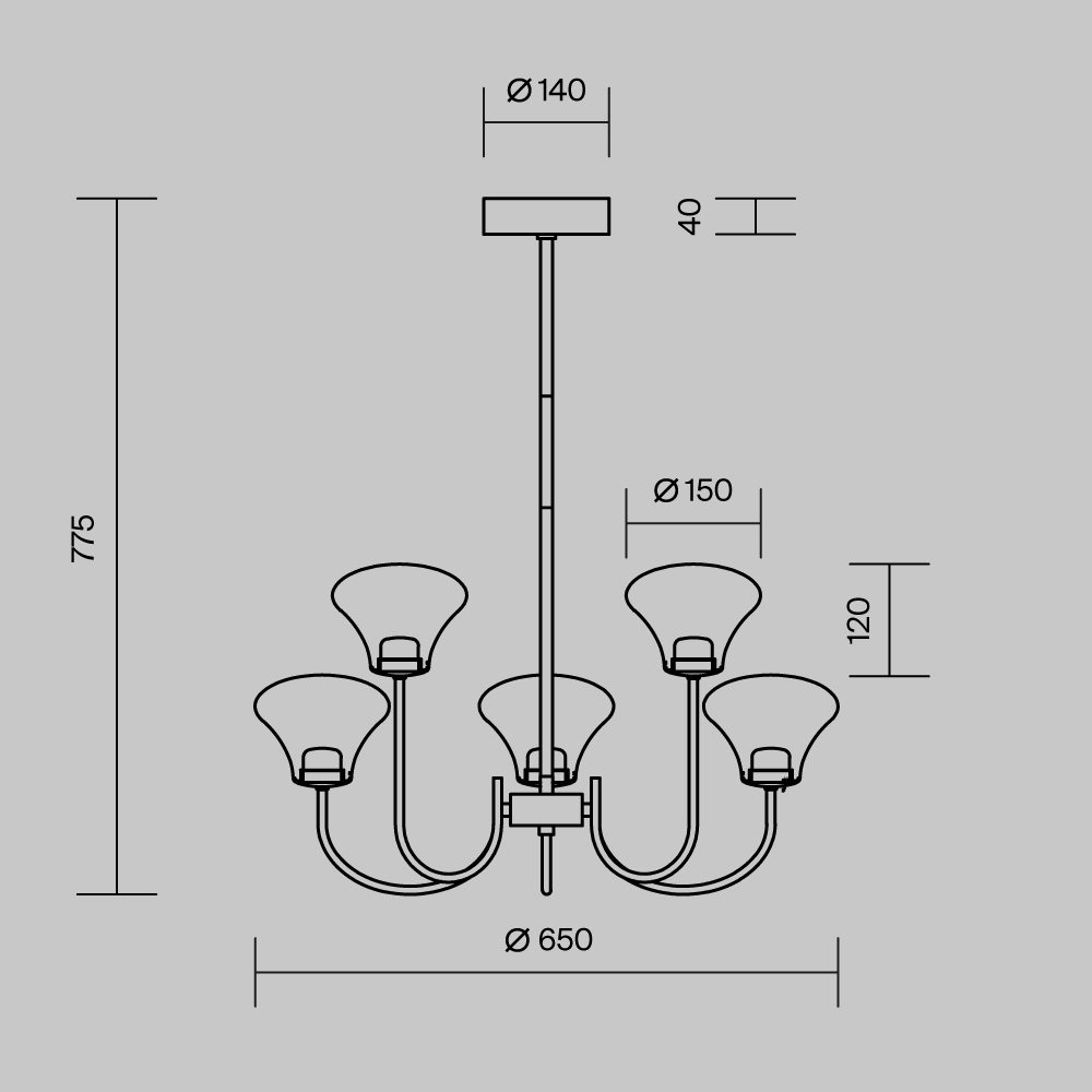 Люстра подвесная Dynasty 3000К в Костроме