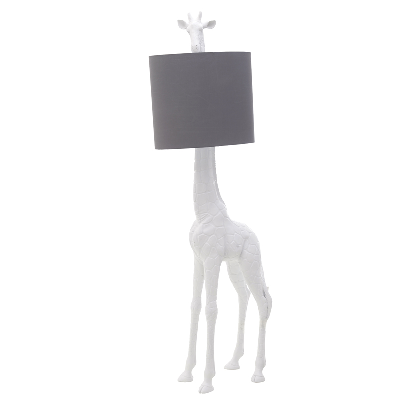 Торшер White Giraffe Floor lamp Белый Серый Торшер White Giraffe Floor lamp Белый Серый в Костроме | Loft Concept