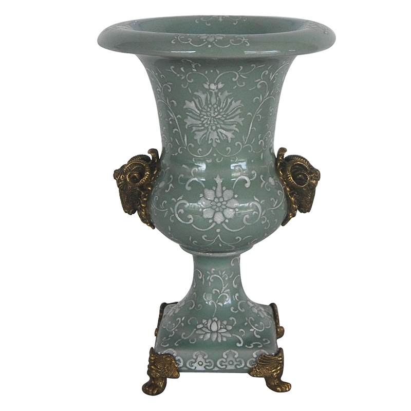 Ваза Bronze Aries Gray Vase Бронза Серый Ваза Bronze Aries Gray Vase Бронза Серый в Костроме | Loft Concept