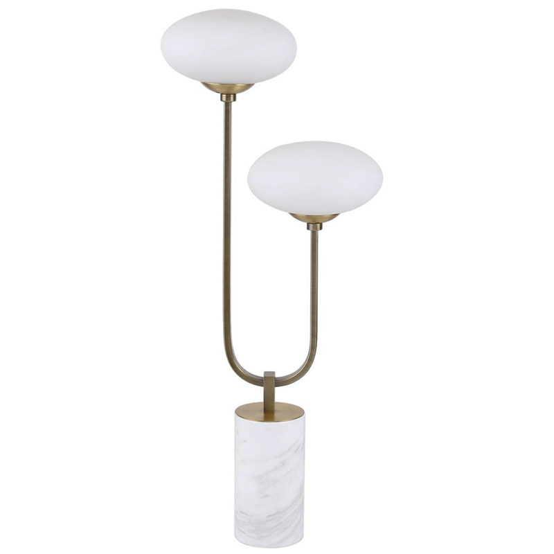 Oval Balls Mushrooms Table Lamp Brass Латунь Прозрачный белый Oval Balls Mushrooms Table Lamp Brass Латунь Прозрачный белый в Костроме | Loft Concept