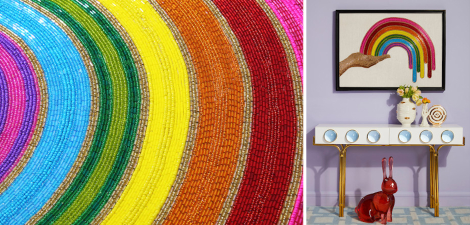 Панно Jonathan Adler RAINBOW BEADED WALL ART Панно Jonathan Adler RAINBOW BEADED WALL ART - Loft-Concept в Костроме