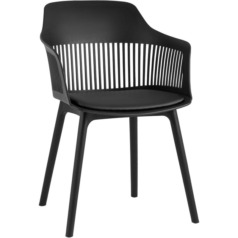 Стул Crocus Chair Черный цвет Велюровая подушка Черный в Костроме | Loft Concept 