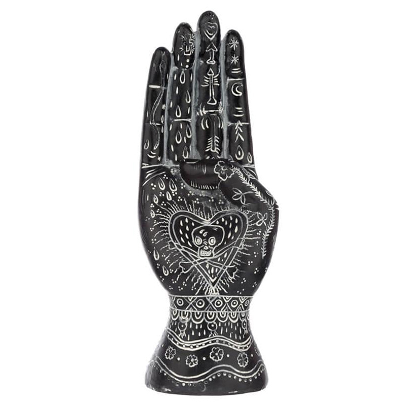 Статуэтка Mantic Hand Черный Белый Статуэтка Mantic Hand Черный Белый в Костроме | Loft Concept