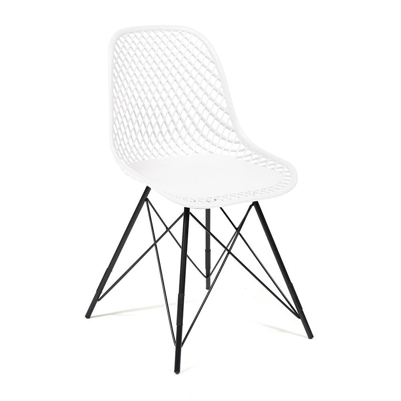 Стул DSR mesh white Белый Черный Стул DSR mesh white Белый Черный в Костроме | Loft Concept