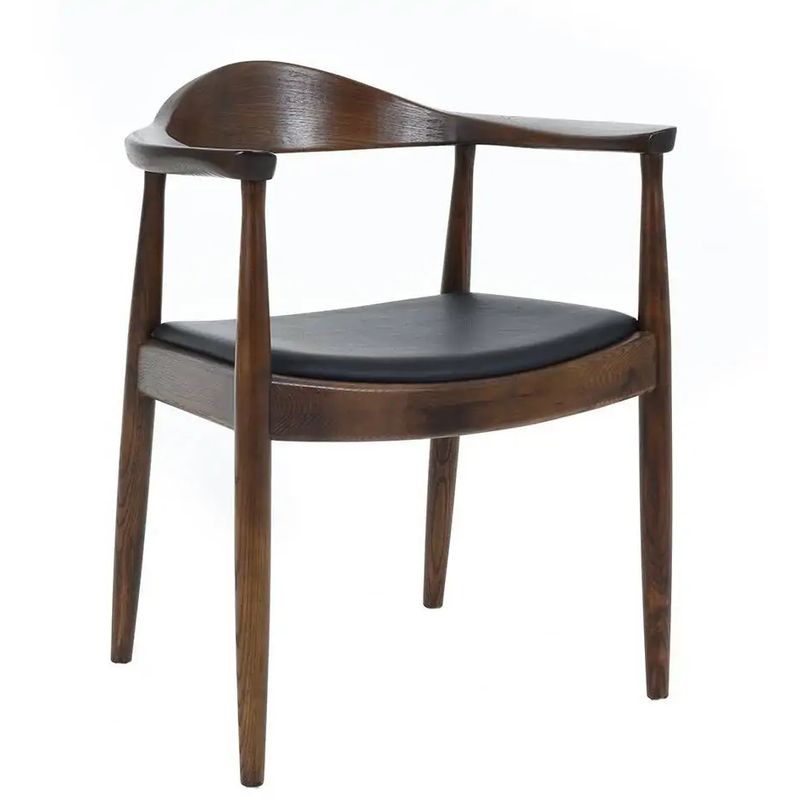 Стул Elbow HANS J.WEGNER с Подлокотником Темное Дерево Коричневый Черный Стул Elbow HANS J.WEGNER с Подлокотником Темное Дерево Коричневый Черный в Костроме | Loft Concept