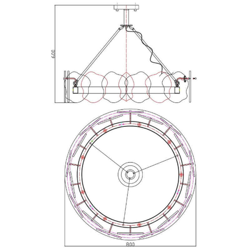 Люстра Мрамор Lucretia Marble Round Chandelier 80 см Люстра Мрамор Lucretia Marble Round Chandelier 80 см в Костроме