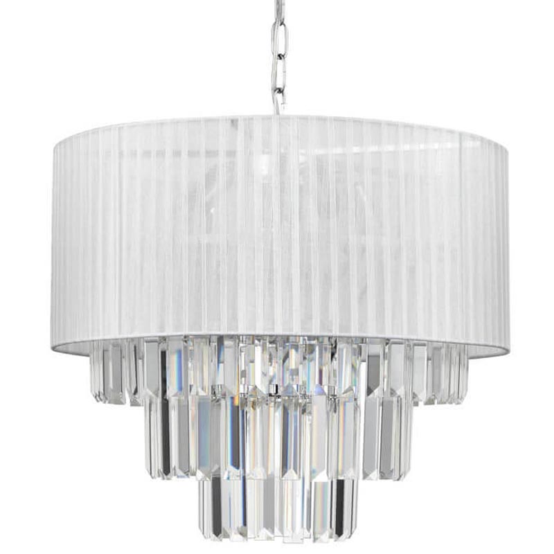 Люстра Laurella Chandelier Прозрачный (Transparent) Хром Люстра Laurella Chandelier Прозрачный (Transparent) Хром в Костроме | Loft Concept