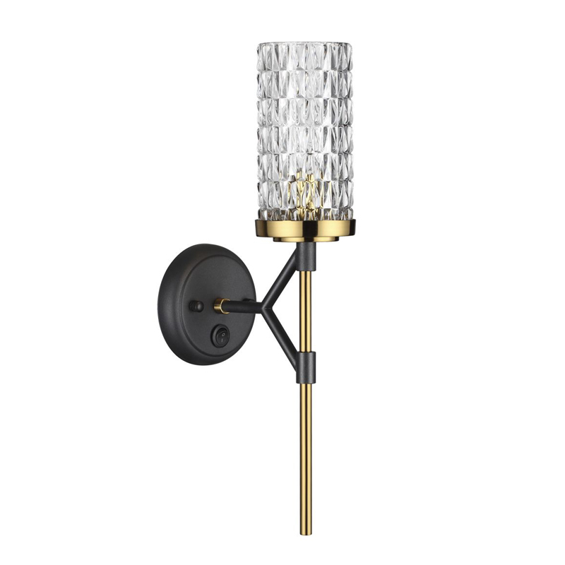 Бра Aspiring Upward Sconce Черный Глянцевое золото Бра Aspiring Upward Sconce Черный Глянцевое золото в Костроме | Loft Concept