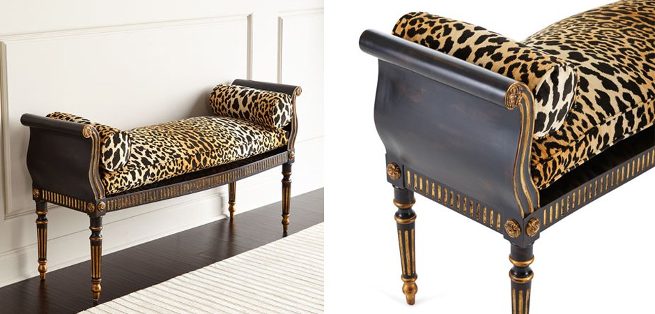 Оттоманка Attina Leopard Bench Оттоманка Attina Leopard Bench - Loft-Concept в Костроме