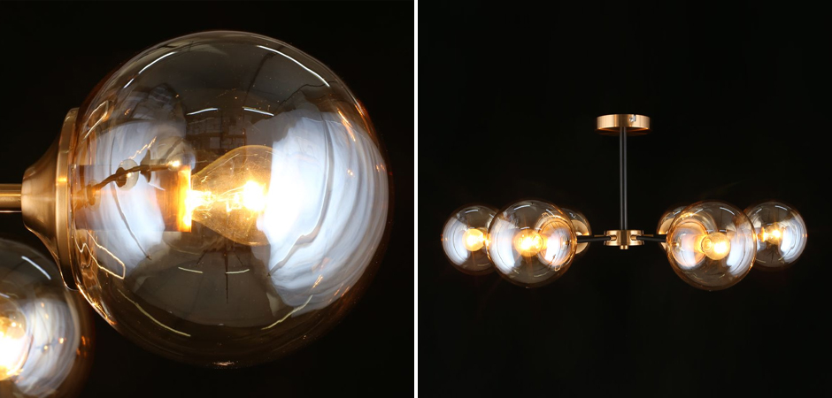 Потолочный светильник Smoky Sphere Champagne Потолочный светильник Smoky Sphere Champagne - Loft-Concept в Костроме