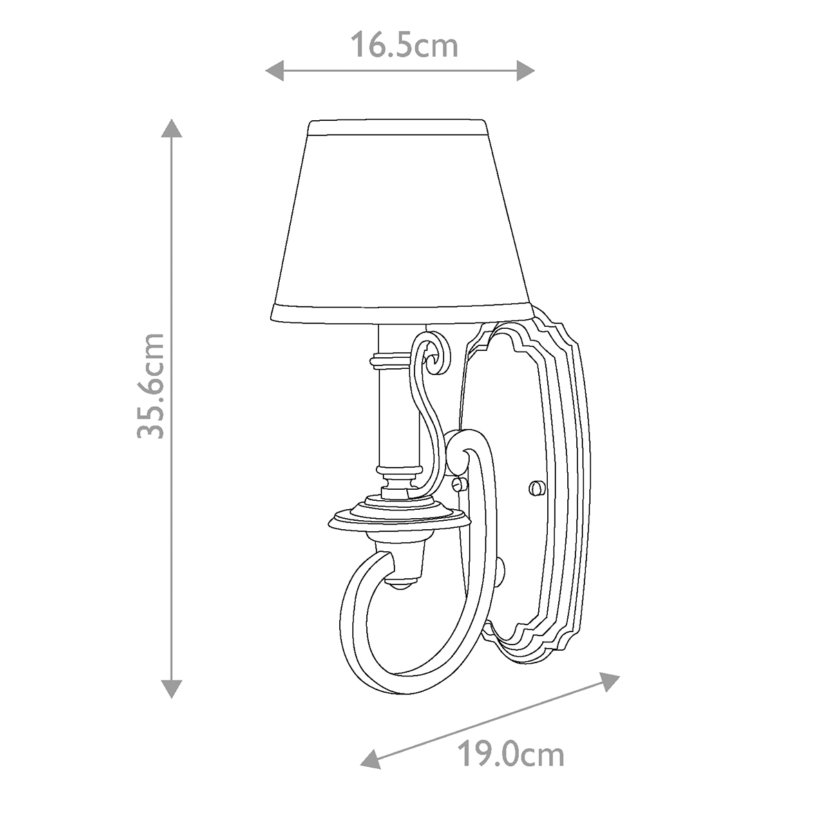 Бра бронзового цвета со светло-янтарным абажуром из органзы Hinkley в Костроме