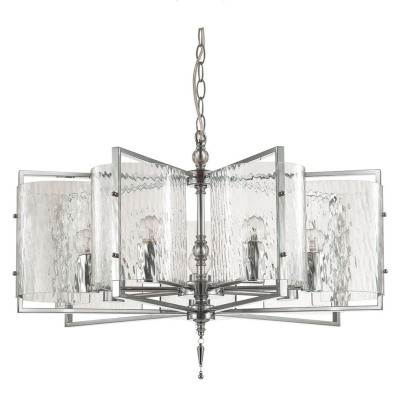 Люстра Karissa Chrome Chandelier 65 Хром Прозрачный (Transparent) Люстра Karissa Chrome Chandelier 65 Хром Прозрачный (Transparent) в Костроме | Loft Concept
