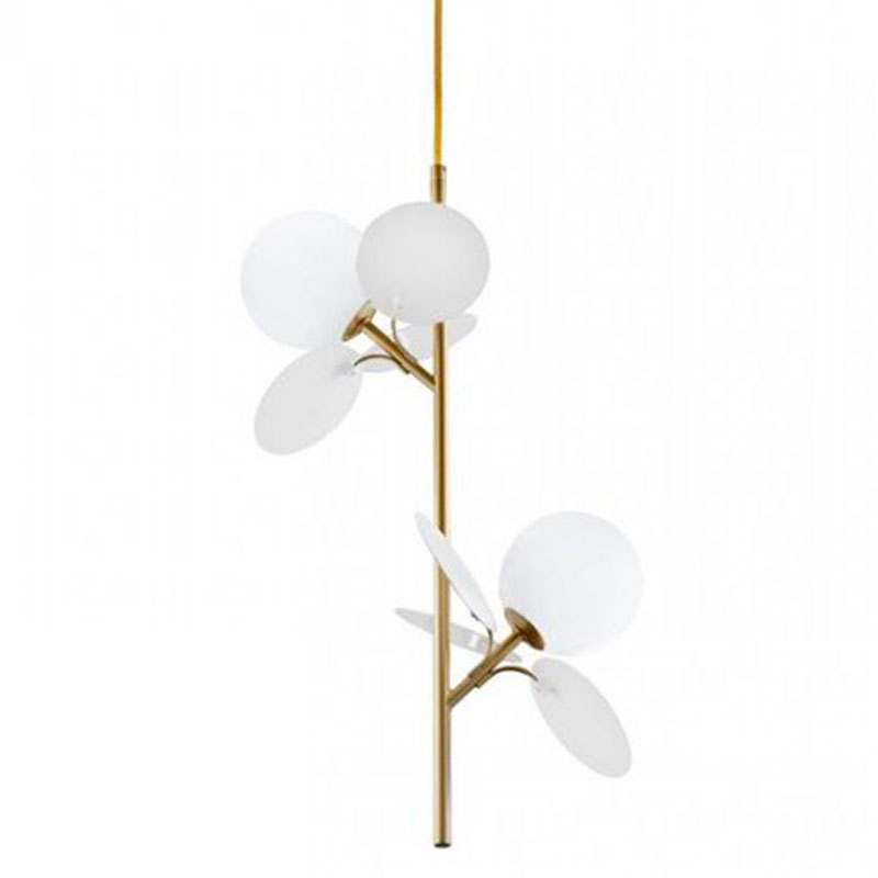 Люстра MATISSE Pendant Double White Золотой Белый Люстра MATISSE Pendant Double White Золотой Белый в Костроме | Loft Concept