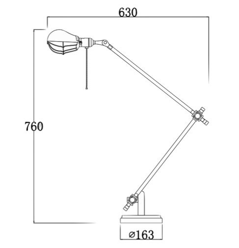 Настольный светильник Steampunk Extension Pole Table 2 Настольный светильник Steampunk Extension Pole Table 2 в Костроме