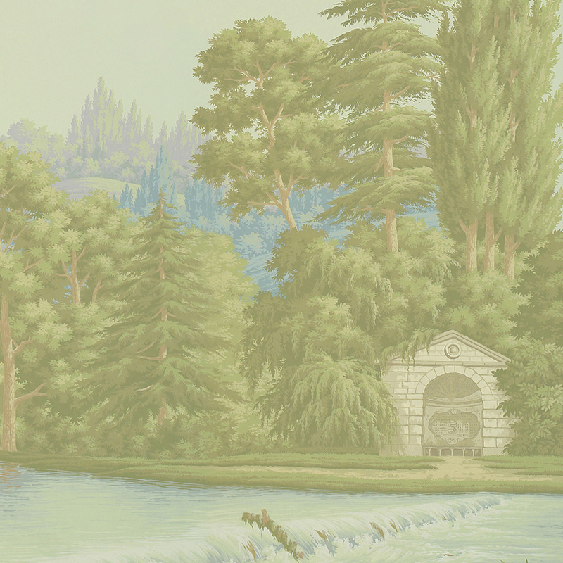 Обои ручная роспись English Landscape Pastel on scenic paper Обои ручная роспись English Landscape Pastel on scenic paper в Костроме | Loft Concept