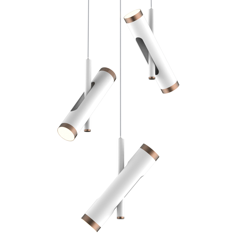 Люстра Rainer Chandelier Trio white Белый Золотой Люстра Rainer Chandelier Trio white Белый Золотой в Костроме | Loft Concept