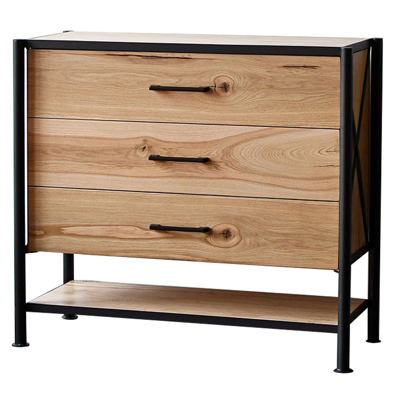 Комод в стиле лофт Terrence Industrial Metal Rust Chest of Drawers Древесина Черный Комод в стиле лофт Terrence Industrial Metal Rust Chest of Drawers Древесина Черный в Костроме | Loft Concept