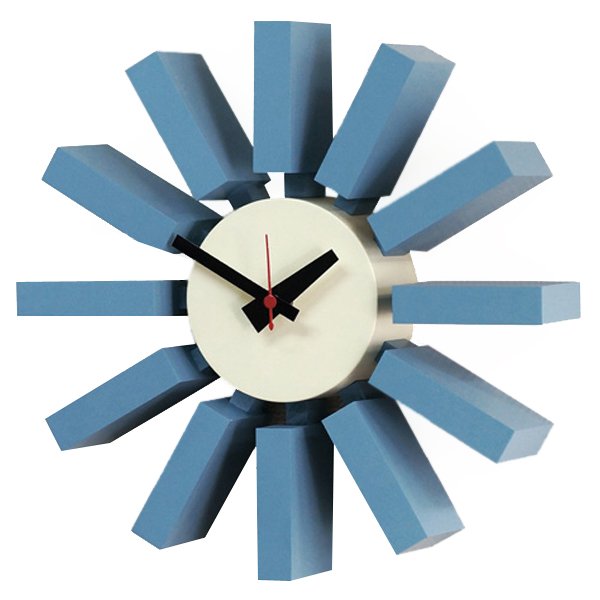 Часы George Nelson Block Clock Blue Голубой Часы George Nelson Block Clock Blue Голубой в Костроме | Loft Concept