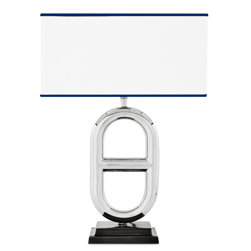 Настольная лампа Eichholtz Table Lamp Acapulco Нержавеющая сталь Черный Кремовый Настольная лампа Eichholtz Table Lamp Acapulco Нержавеющая сталь Черный Кремовый в Костроме | Loft Concept